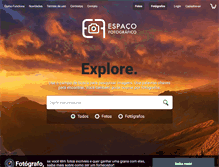 Tablet Screenshot of espacofotografico.com.br